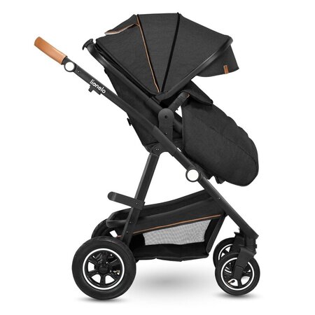 Carucior 2 in 1 Reversibil Amber, de la nastere pana la 22 kg, Grey Graphite, Lionelo 633989