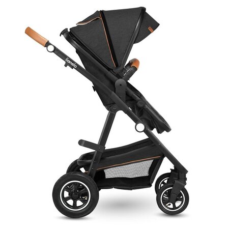 Carucior 2 in 1 Reversibil Amber, de la nastere pana la 22 kg, Grey Graphite, Lionelo 633982