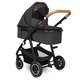 Carucior 2 in 1 Reversibil Amber, de la nastere pana la 22 kg, Grey Graphite, Lionelo 633997