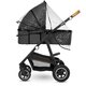 Carucior 2 in 1 Reversibil Amber, de la nastere pana la 22 kg, Grey Graphite, Lionelo 633992