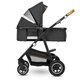 Carucior 2 in 1 Reversibil Amber, de la nastere pana la 22 kg, Grey Graphite, Lionelo 634001