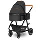 Carucior 2 in 1 Reversibil Amber, de la nastere pana la 22 kg, Grey Graphite, Lionelo 633999