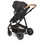 Carucior 2 in 1 Reversibil Amber, de la nastere pana la 22 kg, Grey Graphite, Lionelo 633983