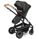 Carucior 2 in 1 Reversibil Amber, de la nastere pana la 22 kg, Grey Graphite, Lionelo 633977