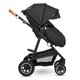 Carucior 2 in 1 Reversibil Amber, de la nastere pana la 22 kg, Grey Graphite, Lionelo 633989