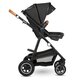 Carucior 2 in 1 Reversibil Amber, de la nastere pana la 22 kg, Grey Graphite, Lionelo 633987