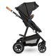 Carucior 2 in 1 Reversibil Amber, de la nastere pana la 22 kg, Grey Graphite, Lionelo 633982