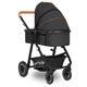 Carucior 2 in 1 Reversibil Amber, de la nastere pana la 22 kg, Grey Graphite, Lionelo 634000