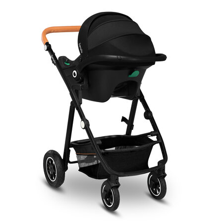 Carucior 3 in 1 Reversibil Amber, de la nastere pana la 22 kg, Grey Graphite, Lionelo 634132