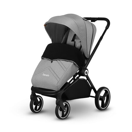 Carucior 2 in 1 Reversibil Mika, de la nastere pana la 22 kg, Grey Stone, Lionelo 634180
