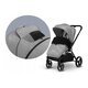 Carucior 2 in 1 Reversibil Mika, de la nastere pana la 22 kg, Grey Stone, Lionelo 634173