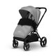 Carucior 2 in 1 Reversibil Mika, de la nastere pana la 22 kg, Grey Stone, Lionelo 634180