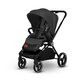 Carucior 2 in 1 Reversibil Mika, de la nastere pana la 22 kg, Grey Graphite, Lionelo 634235