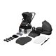 Carucior 2 in 1 Reversibil Mika, de la nastere pana la 22 kg, Grey Graphite, Lionelo 634231