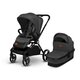 Carucior 2 in 1 Reversibil Mika, de la nastere pana la 22 kg, Grey Graphite, Lionelo 634245