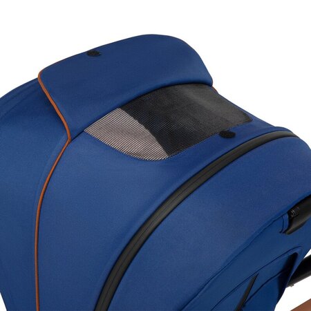 Carucior 2 in 1 Reversibil Mika, de la nastere pana la 22 kg, Blue Navy, Lionelo 634219
