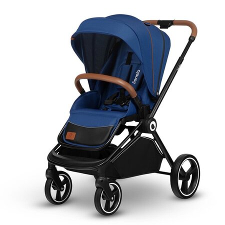 Carucior 2 in 1 Reversibil Mika, de la nastere pana la 22 kg, Blue Navy, Lionelo 634212