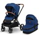 Carucior 2 in 1 Reversibil Mika, de la nastere pana la 22 kg, Blue Navy, Lionelo 634225
