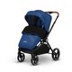 Carucior 2 in 1 Reversibil Mika, de la nastere pana la 22 kg, Blue Navy, Lionelo 634213