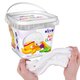 Set de creatie Air Clay, White, + 3 ani, 200 g, OktoClay 634286