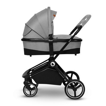 Carucior 3 in 1 Reversibil Mika, de la nastere pana la 22 kg, Grey Stone, Lionelo 634377