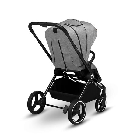 Carucior 3 in 1 Reversibil Mika, de la nastere pana la 22 kg, Grey Stone, Lionelo 634379