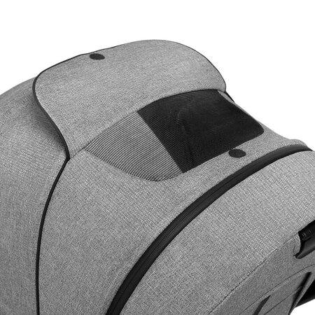 Carucior 3 in 1 Reversibil Mika, de la nastere pana la 22 kg, Grey Stone, Lionelo 634380