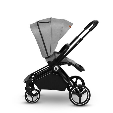 Carucior 3 in 1 Reversibil Mika, de la nastere pana la 22 kg, Grey Stone, Lionelo 634366