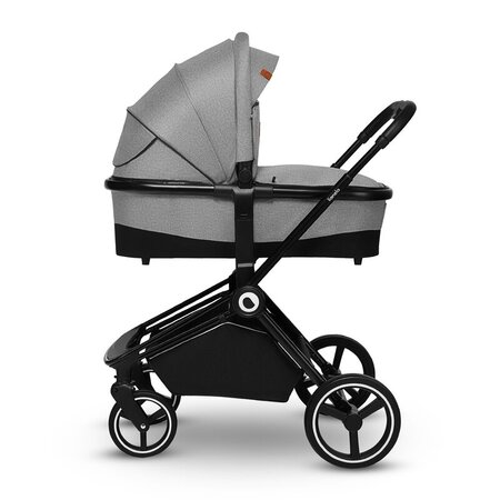 Carucior 3 in 1 Reversibil Mika, de la nastere pana la 22 kg, Grey Stone, Lionelo 634367