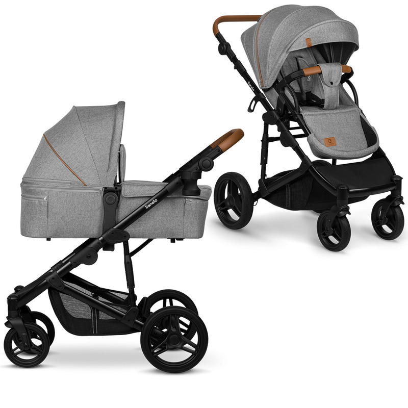 Carucior 2 in 1 Reversibil Mari, de la nastere pana la 22 kg, Grey Stone, Lionelo