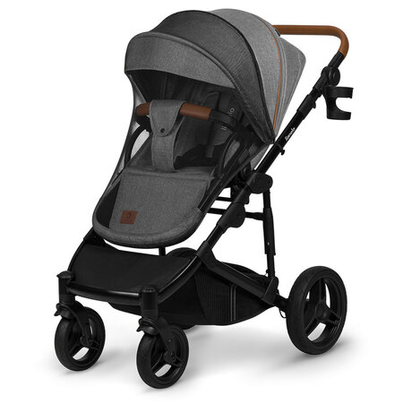 Carucior 2 in 1 Reversibil Mari, de la nastere pana la 22 kg, Grey Stone, Lionelo 634412