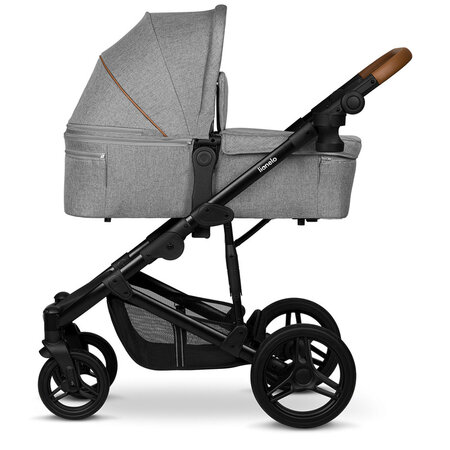 Carucior 2 in 1 Reversibil Mari, de la nastere pana la 22 kg, Grey Stone, Lionelo 634426