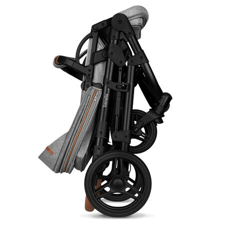 Carucior 2 in 1 Reversibil Mari, de la nastere pana la 22 kg, Grey Stone, Lionelo 634419
