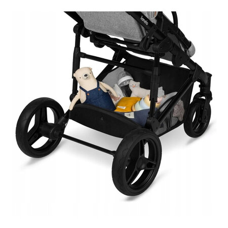 Carucior 2 in 1 Reversibil Mari, de la nastere pana la 22 kg, Grey Stone, Lionelo 634423