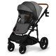 Carucior 2 in 1 Reversibil Mari, de la nastere pana la 22 kg, Grey Stone, Lionelo 634412