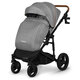 Carucior 2 in 1 Reversibil Mari, de la nastere pana la 22 kg, Grey Stone, Lionelo 634427