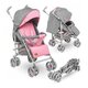 Carucior sport Irma, de la nastere pana la 15 kg, Pink, Lionelo 634607