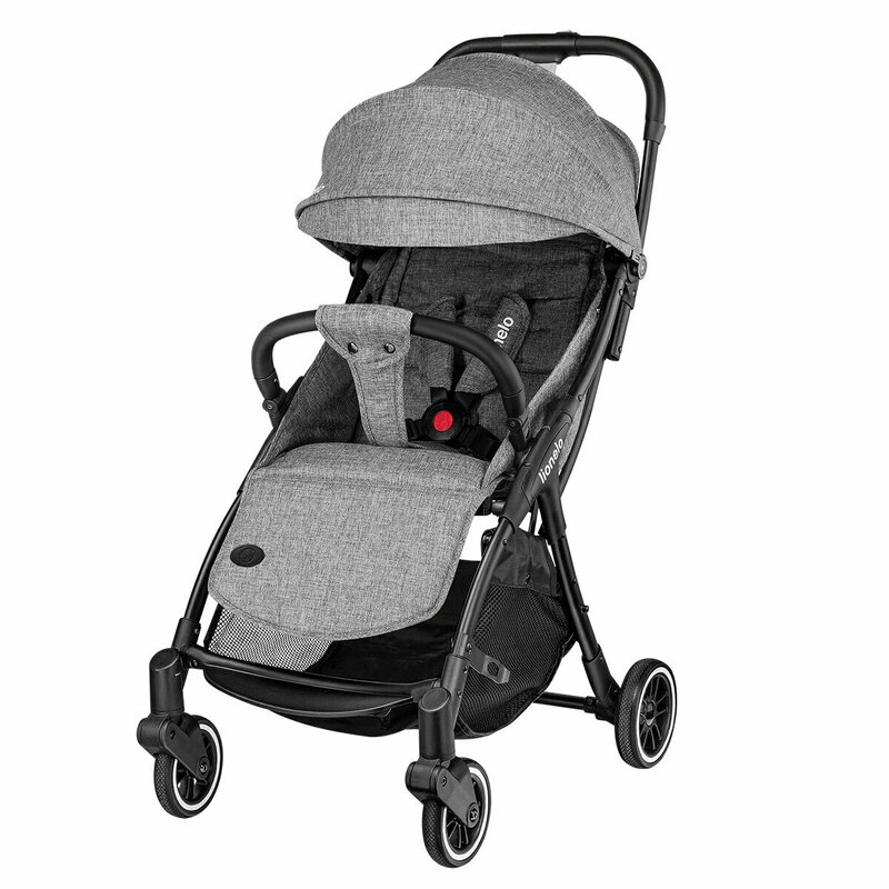 Carucior sport cu pliere compacta Julie One, de la nastere pana la 22 kg, Stone Grey, Lionelo