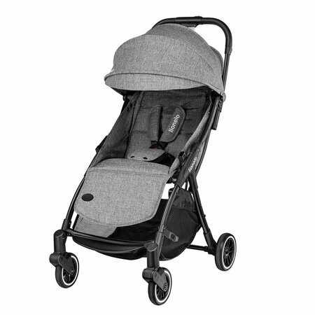 Carucior sport cu pliere compacta Julie One, de la nastere pana la 22 kg, Stone Grey, Lionelo 634645