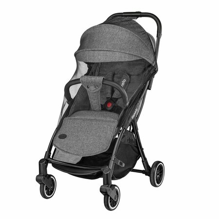 Carucior sport cu pliere compacta Julie One, de la nastere pana la 22 kg, Stone Grey, Lionelo 634646