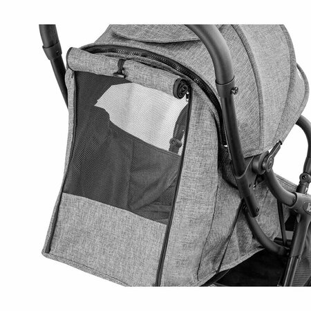 Carucior sport cu pliere compacta Julie One, de la nastere pana la 22 kg, Stone Grey, Lionelo 634641