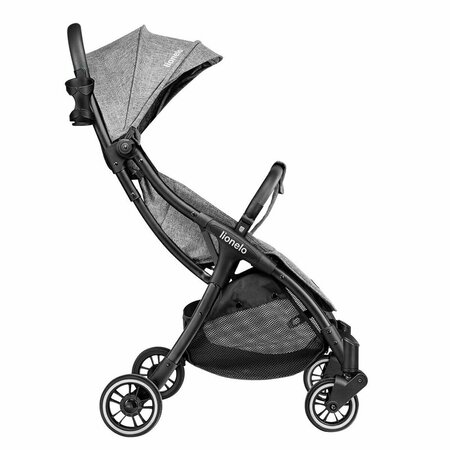 Carucior sport cu pliere compacta Julie One, de la nastere pana la 22 kg, Stone Grey, Lionelo 634655