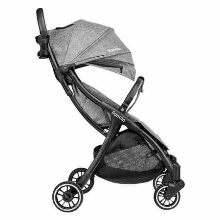 Carucior sport cu pliere compacta Julie One, de la nastere pana la 22 kg, Stone Grey, Lionelo 634657