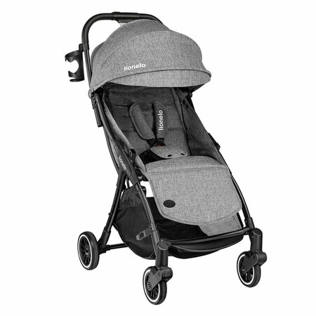 Carucior sport cu pliere compacta Julie One, de la nastere pana la 22 kg, Stone Grey, Lionelo 634650
