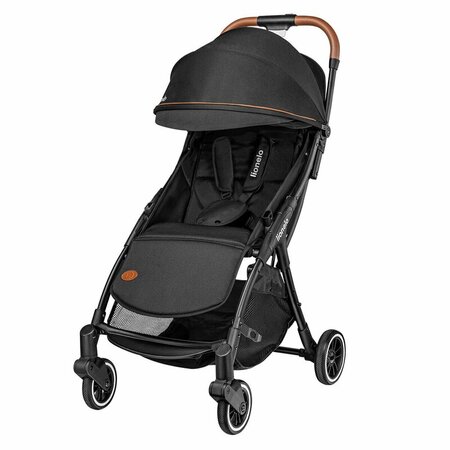 Carucior sport cu pliere compacta Julie One, de la nastere pana la 22 kg, Black, Lionelo 634699