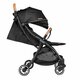 Carucior sport cu pliere compacta Julie One, de la nastere pana la 22 kg, Black, Lionelo 634709