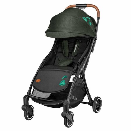 Carucior sport cu pliere compacta Julie One, de la nastere pana la 22 kg, Tropical Green, Lionelo 634694