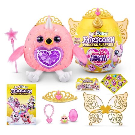 Jucarie de plus Unicorn Curcubeu Fairycorn, + 3 ani, Rainbocorns 634770