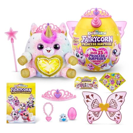 Jucarie de plus Unicorn Curcubeu Fairycorn, + 3 ani, Rainbocorns 634777