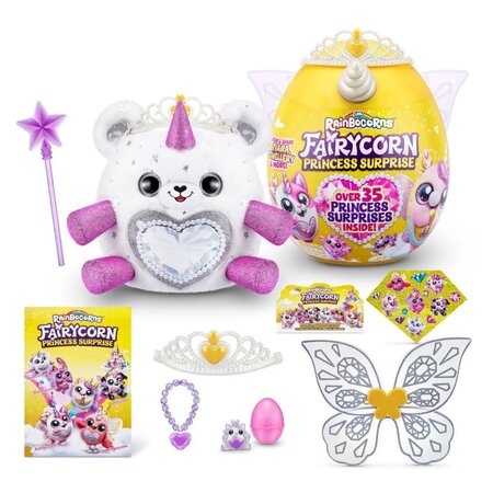 Jucarie de plus Unicorn Curcubeu Fairycorn, + 3 ani, Rainbocorns 634775